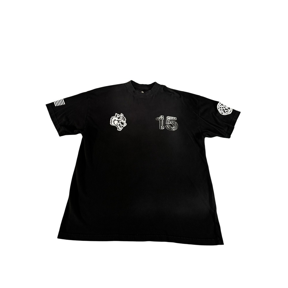 Darc Sport Bodybuilding Club Wolves Forever Black Graphic Tee Mens Medium